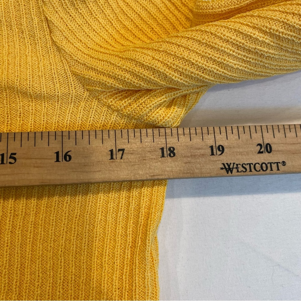 Vintage St. John Yellow Santana Knit Women's Jacket and Tank Top Set, S, Preppy - Picture 9 of 16